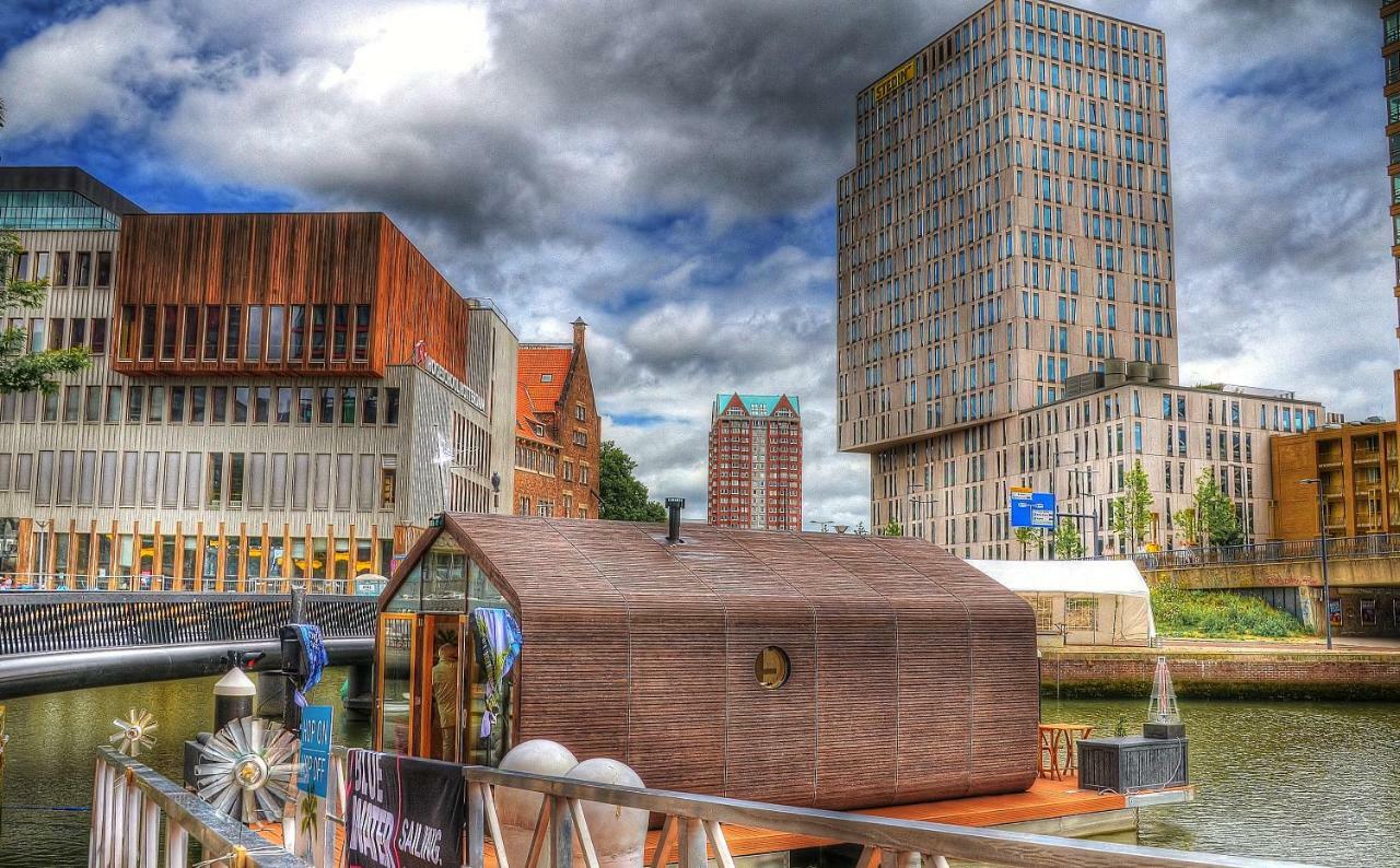 Hotel Wikkelboats At Wijnhaven Róterdam Exterior foto