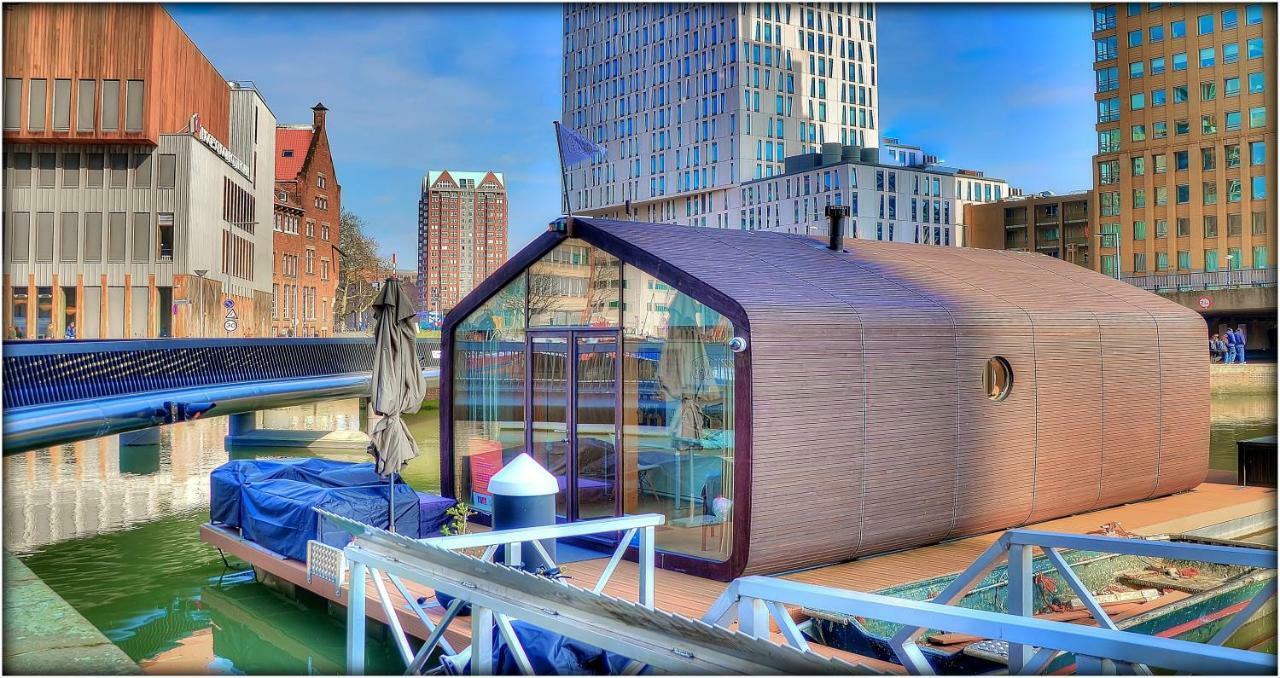 Hotel Wikkelboats At Wijnhaven Róterdam Exterior foto