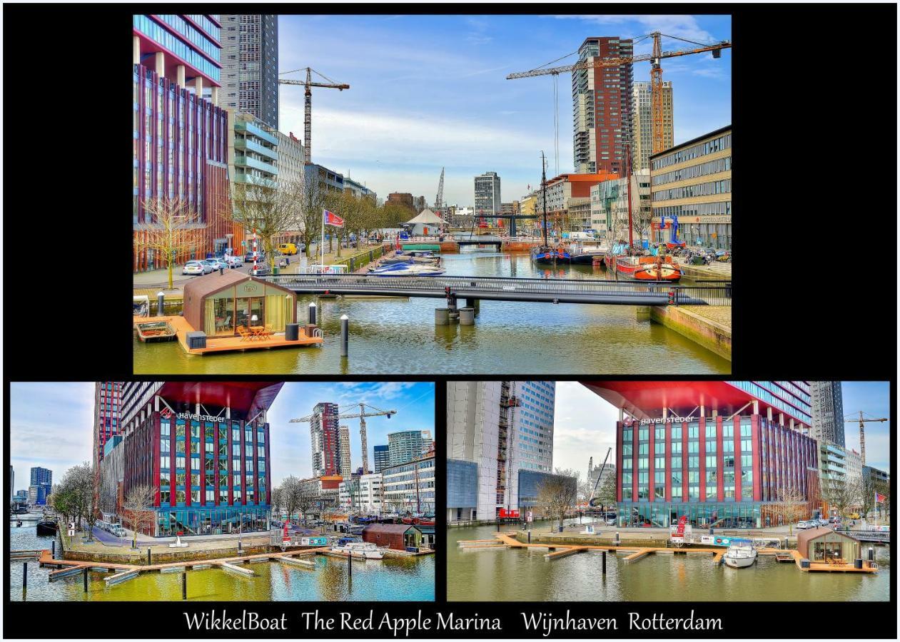 Hotel Wikkelboats At Wijnhaven Róterdam Exterior foto