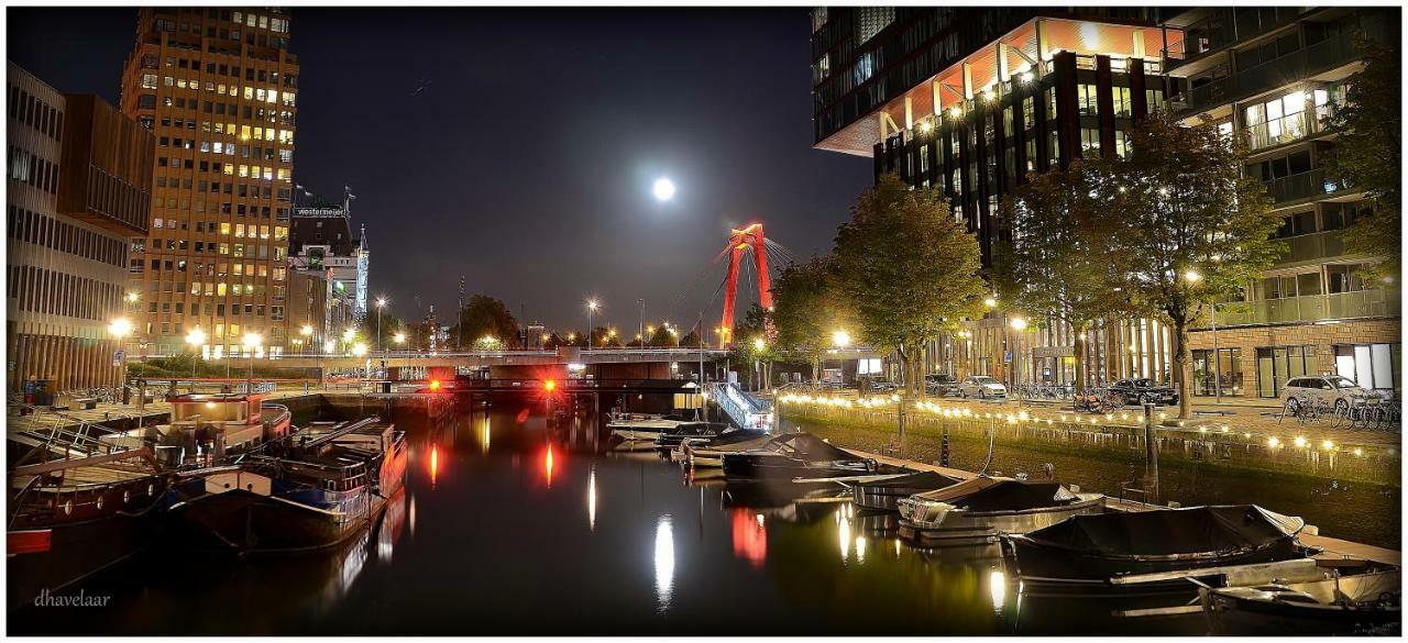 Hotel Wikkelboats At Wijnhaven Róterdam Exterior foto
